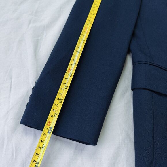 Pierre Cardin x Wallachs Blazer Men's 42R Navy Blue Two Button Vintage - Picture 11 of 11